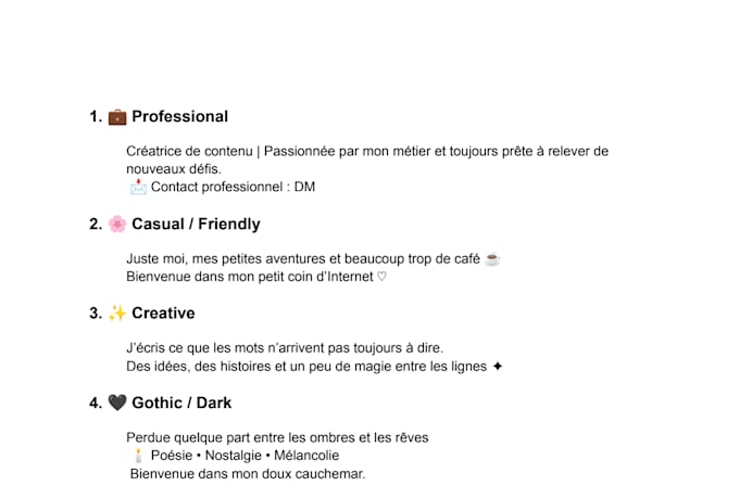 write clear and engaging content in french